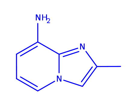 Molecular Structure of 119858-52-5 (2-Methylimidazo[1,2-a]pyridine-8-amine)
