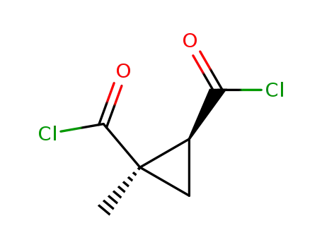 1,2-Cyclopropanedicarbonyl dichloride, 1-methyl-, cis- (9CI)