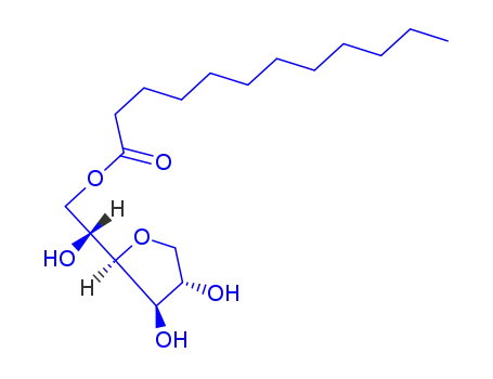 Molecular Structure of 5959-89-7 (1,4-anhydro-D-glucitol 6-dodecanoate)
