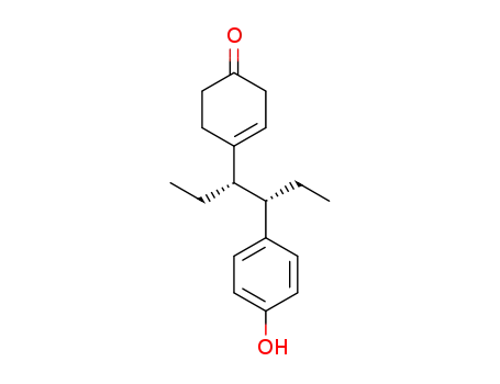 Molecular Structure of 129579-58-4 (3-(cyclohex-3-en-1-on-4-yl)-4-(4-hydroxyphenyl)hexane)