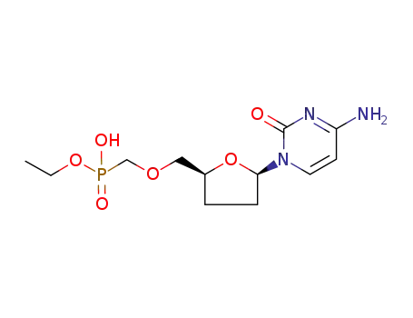 ethyl hydrogen ({[(2S,5R)-5-(4-amino-2-oxopyrimidin-1(2H)-yl)tetrahydrofuran-2-yl]methoxy}methyl)phosphonate