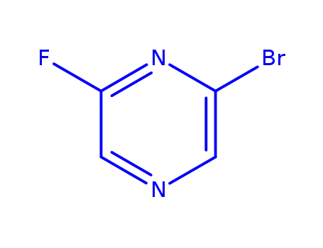 Molecular Structure of 1209458-12-7 (2-Bromo-6-fluoropyrazine)