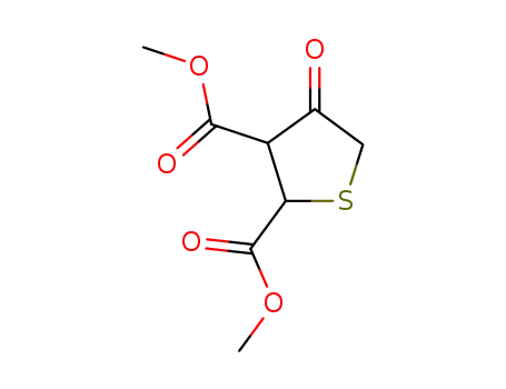 Molecular Structure of 38293-63-9 (4-OXOTETRAHYDROTHIOPHENE-2,3-DICARBOXYLIC ACID DIMETHYL ESTER)