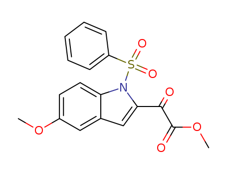 Methyl 5-methoxy-A-oxo-1-(phenylsulfonyl)indole-2-acetate