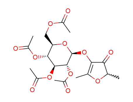 Molecular Structure of 121063-57-8 (glucofuraneol tetraacetate)