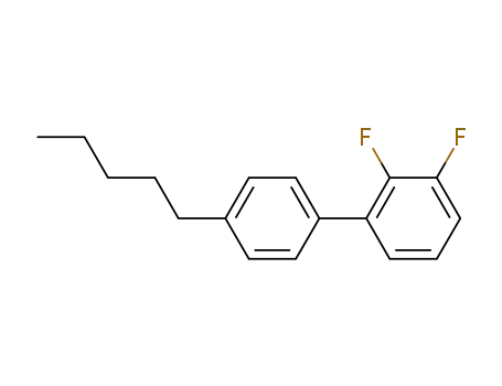 Molecular Structure of 121219-17-8 (2,3-Difluoro-4'-pentyl-1,1'-biphenyl)