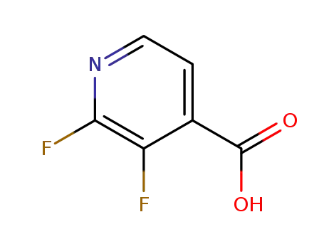 Molecular Structure of 851386-31-7 (2,3-Difluoropyridine-4-carboxylic acid)
