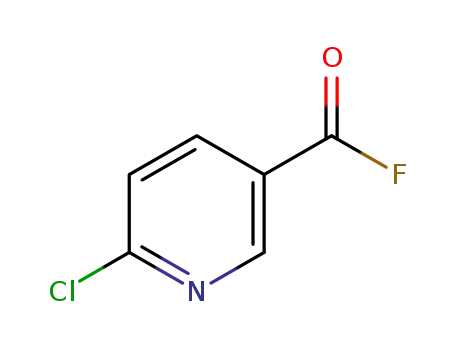 Molecular Structure of 121772-94-9 (3-Pyridinecarbonyl fluoride, 6-chloro- (9CI))
