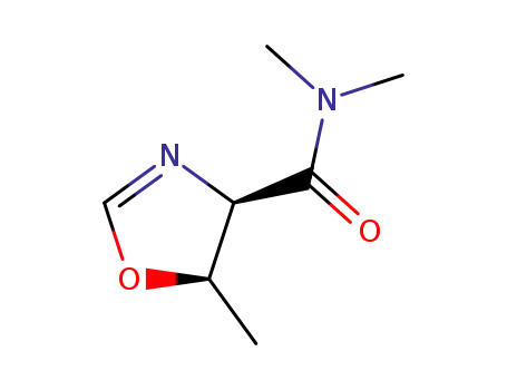 Molecular Structure of 121687-16-9 (4-Oxazolecarboxamide,4,5-dihydro-N,N,5-trimethyl-,cis-(9CI))