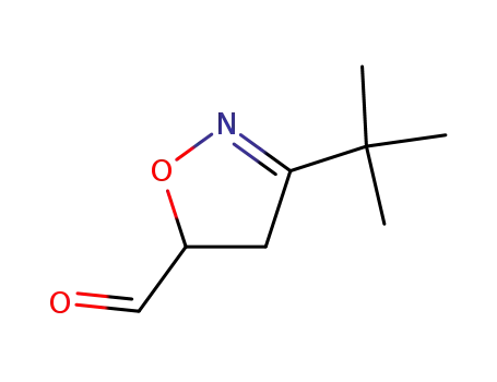 Molecular Structure of 121705-84-8 (5-Isoxazolecarboxaldehyde, 3-(1,1-dimethylethyl)-4,5-dihydro- (9CI))