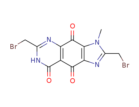3H-IMIDAZO[4,5-G]QUINAZOLINE-4,8,9(5H)-TRIONE,2,6-BIS(BROMOMETHYL)-3-METHYL-