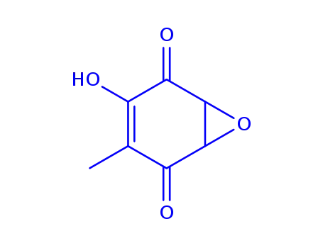 Molecular Structure of 121-40-4 ((1R,6S)-3-HYDROXY-4-METHYL-7-OXABICYCLO[4.1.0]HEPT-3-ENE-2,5-DIONE)