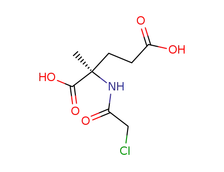 Molecular Structure of 121704-30-1 (Glutamic  acid,  N-(chloroacetyl)-2-methyl-  (9CI))
