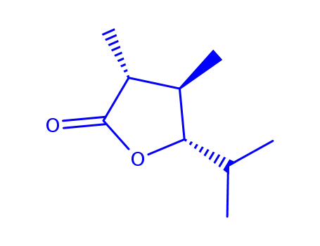 Molecular Structure of 121725-92-6 (2(3H)-Furanone,dihydro-3,4-dimethyl-5-(1-methylethyl)-,(3alpha,4bta,5alpha)-(9CI))