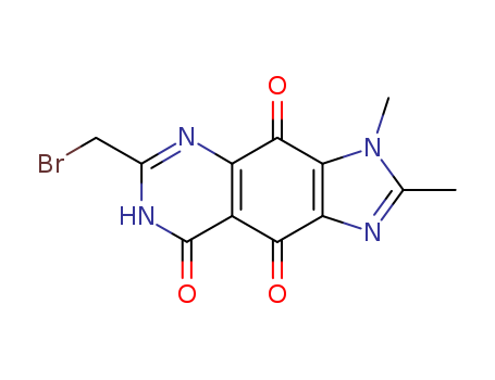 3H-IMIDAZO[4,5-G]QUINAZOLINE-4,8,9(5H)-TRIONE,6-(BROMOMETHYL)-2,3-DIMETHYL-