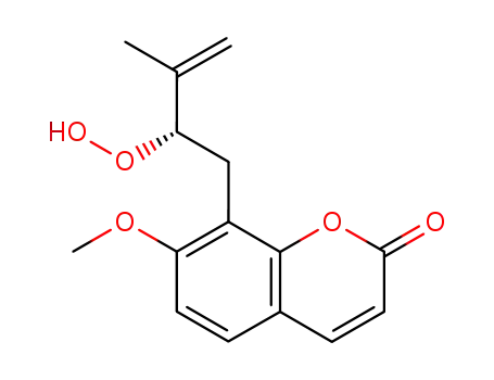 8-[(2S)-2-Hydroperoxy-3-methyl-3-buten-1-yl]-7-methoxy-2H-1-benzopyran-2-one