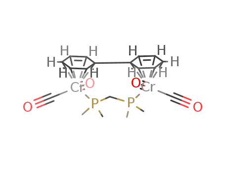 Molecular Structure of 90502-53-7 ((biphenyl){Cr(CO)2}2(μ-dimethylphosphinomethane))