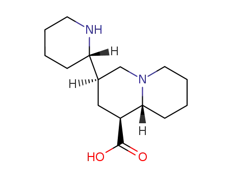(9a<i>R</i>)-3<i>c</i>-((<i>S</i>)-[2]piperidyl)-(9a<i>r</i>)-octahydro-quinolizin-1<i>c</i>-carboxylic acid