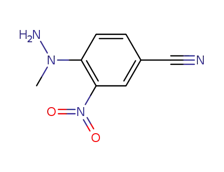 Molecular Structure of 130200-95-2 (4-(1-METHYLHYDRAZINO)-3-NITROBENZONITRILE)