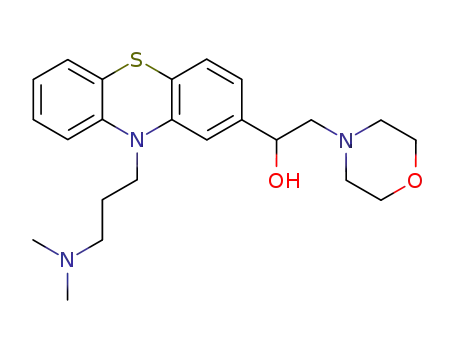 Molecular Structure of 13021-96-0 (1-{10-[3-(dimethylamino)propyl]-10H-phenothiazin-2-yl}-2-(morpholin-4-yl)ethanol)