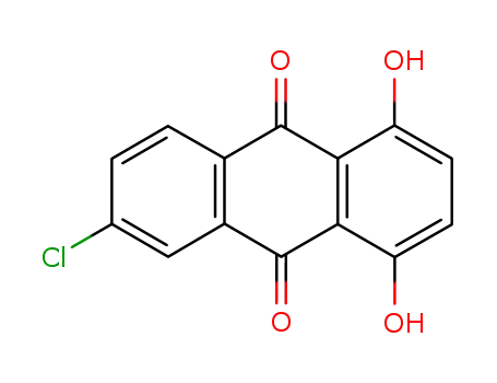 Molecular Structure of 1220-95-7 (6-chloro-1,4-dihydroxyanthracene-9,10-dione)