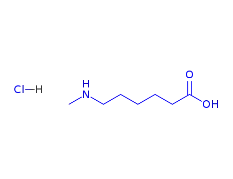 Molecular Structure of 121912-30-9 (Hexanoic acid, 6-(MethylaMino)-, hydrochloride(1:1))