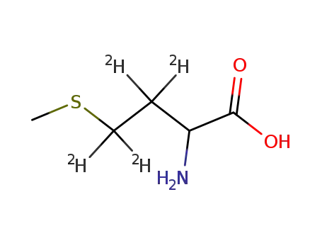 Molecular Structure of 93709-61-6 (DL-METHIONINE-3,3,4,4-D4)