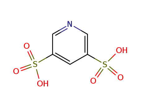 Molecular Structure of 13069-04-0 (PYRIDINE-3,5-DISULFONIC ACID)
