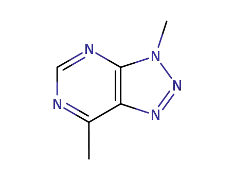 Molecular Structure of 13069-00-6 (3H-1,2,3-Triazolo[4,5-d]pyrimidine, 3,7-dimethyl- (9CI))