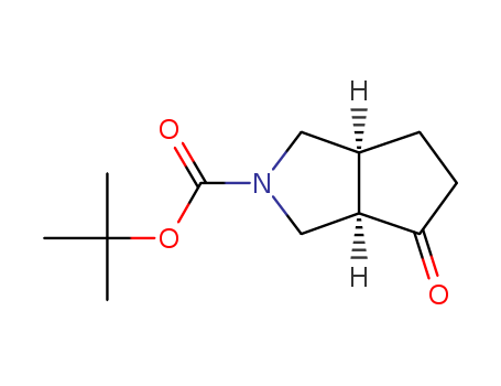 Cyclopenta[c]pyrrole-2(1H)-carboxylicacid, hexahydro-4-oxo-, 1,1-dimethylethyl ester, (3aR,6aS)-rel-