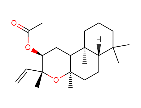 122551-69-3,ent-13-epi-12-acetoxymanoyl oxide,1H-Naphtho[2,1-b]pyran-2-ol,3-ethenyldodecahydro-3,4a,7,7,10a-pentamethyl-, acetate, [2R-(2a,3b,4ab,6aa,10ab,10ba)]- (9CI)