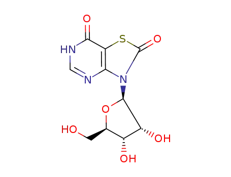 Molecular Structure of 122970-43-8 (7-THIO-8-OXOGUANOSINE)