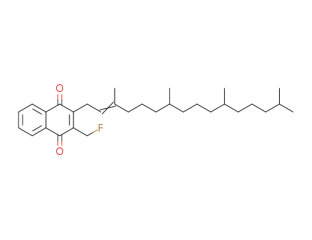 Molecular Structure of 122408-82-6 (2-(fluoromethyl)-3-phytyl-1,4-naphthoquinone)