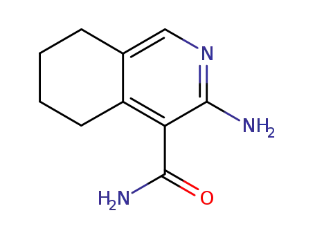 Molecular Structure of 130688-32-3 (3-amino-5,6,7,8-tetrahydroisoquinoline-4-carboxamide)