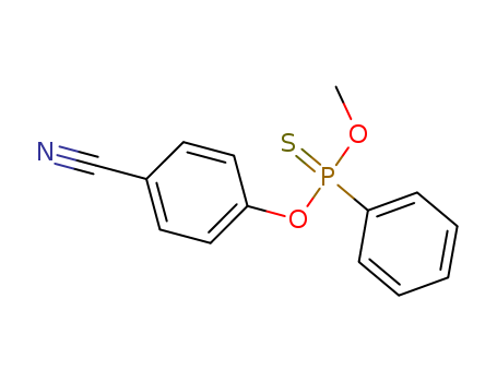Phosphonothioic acid,phenyl-, O-(4-cyanophenyl) O-methyl ester (9CI)