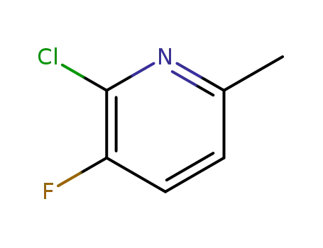 Molecular Structure of 374633-32-6 (2-Chloro-3-fluoro-6-picoline)