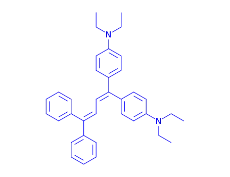 Molecular Structure of 109995-82-6 (1,1-Bis(4-diethylaminophenyl)-4,4-diphenyl-1,3-butadiene)