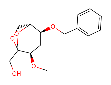 2,7-ANHYDRO-4-DEOXY-3-O-METHYL-5-O-BENZYL-SS-D-RIBO-2-HEPTULOPYRANOSE