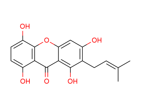 127716-76-1,9H-Xanthen-9-one,1,3,5,8-tetrahydroxy-2-(3-methyl-2-buten-1-yl)-,9H-Xanthen-9-one,1,3,5,8-tetrahydroxy-2-(3-methyl-2-butenyl)- (9CI); Morusignin B