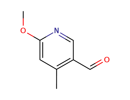 Molecular Structure of 123506-66-1 (5-FORMYL-2-METHOXY-4-PICOLINE)