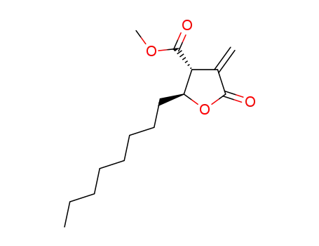 methyl (2S,3R)-4-methylene-5-oxo-2-octyltetrahydrofuran-3-carboxylate