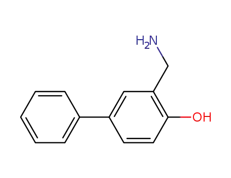 Molecular Structure of 123774-74-3 (3-aminomethyl-4-hydroxybiphenyl)