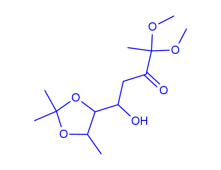 1,4,8-TRIDEOXY-6,7-O-(ISOPROPYLIDENE)-RIBO-2,3-OCTODIULOSE 2-(DIMETHYL ACETAL)