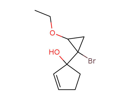 1-(1-Bromo-2-ethoxycycloprop-1-yl)cyclopent-2-en-1-ol