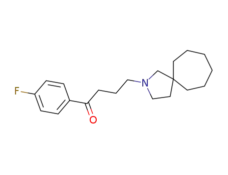 Molecular Structure of 1235-67-2 (4-(2-azaspiro[4.6]undec-2-yl)-1-(4-fluorophenyl)butan-1-one)