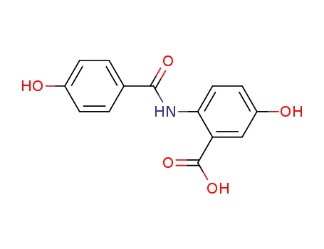 Molecular Structure of 110846-17-8 (5-hydroxy-2-[(4-hydroxybenzoyl)amino]benzoic acid)