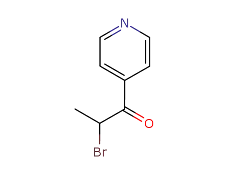 Molecular Structure of 780692-61-7 (1-Propanone, 2-bromo-1-(4-pyridinyl)- (9CI))