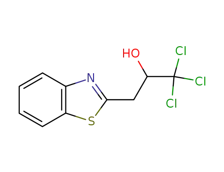 Molecular Structure of 4146-26-3 (3-(1,3-benzothiazol-2-yl)-1,1,1-trichloropropan-2-ol)