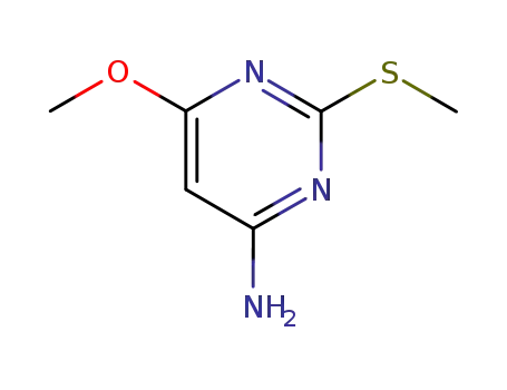 Molecular Structure of 3289-53-0 (6-AMINO-4-METHOXY-2-METHYLTHIOURACIL)