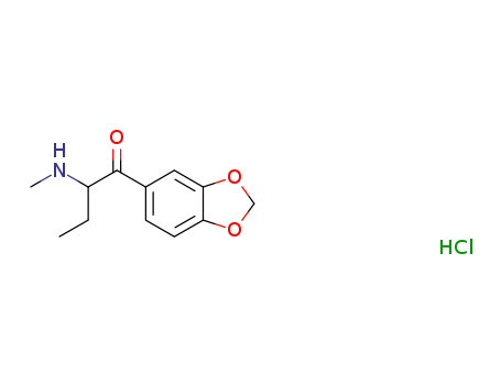 2-Methylamino-1-(3',4'-methylenedioxyphenyl)butan-1-one hydrochloride